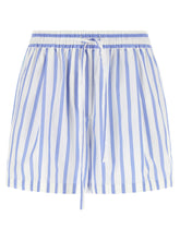 Dolce & Gabbana Striped Bermuda Shorts Light blue
