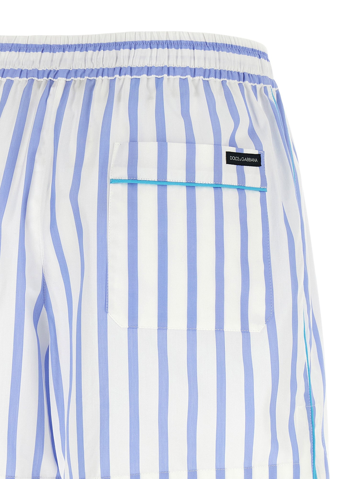 Dolce &amp; Gabbana Striped Bermuda Shorts Light blue
