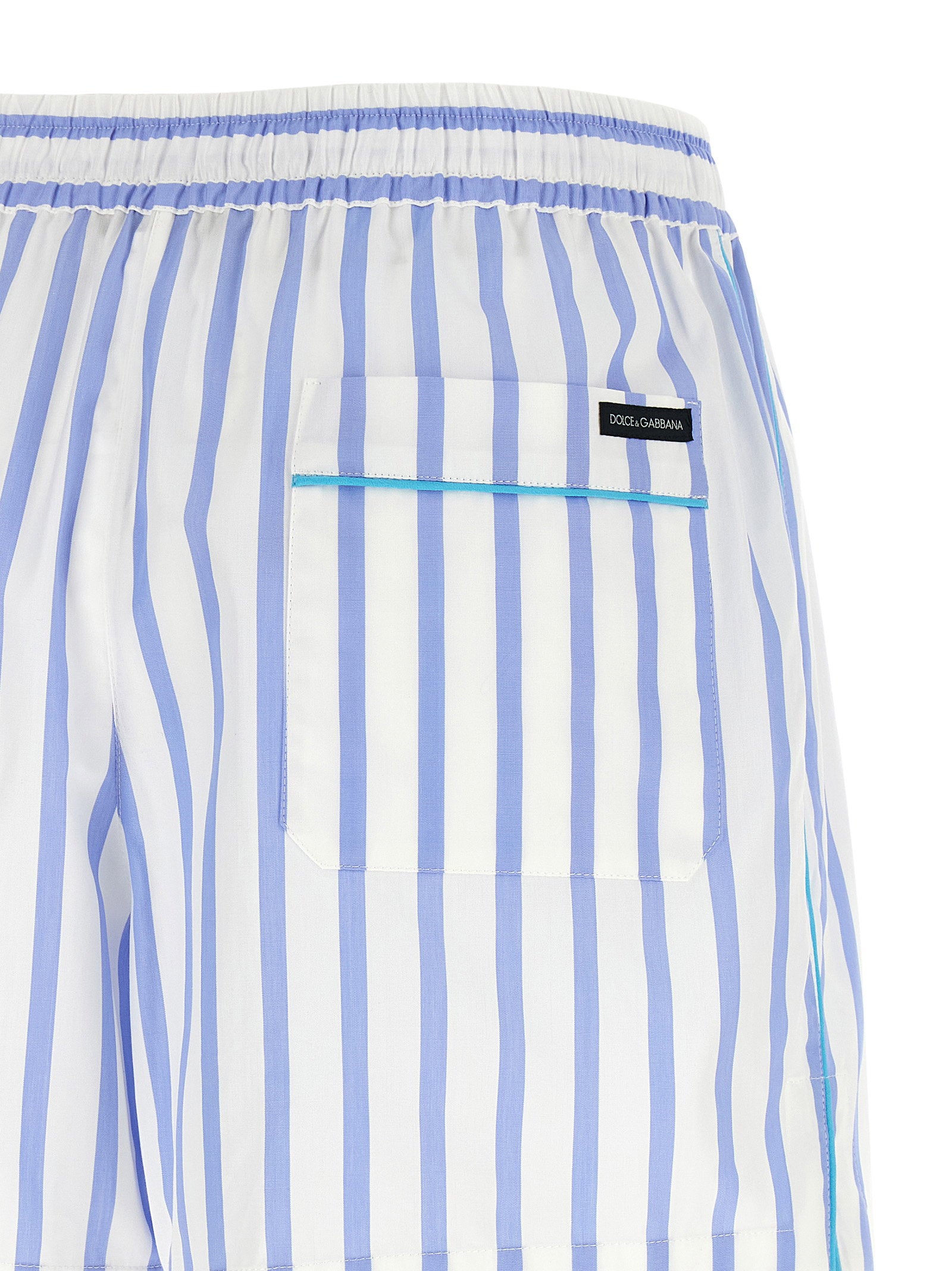 Dolce &amp; Gabbana Striped Bermuda Shorts Light blue