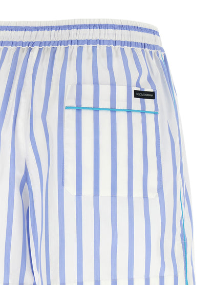 Dolce &amp; Gabbana Striped Bermuda Shorts Light blue