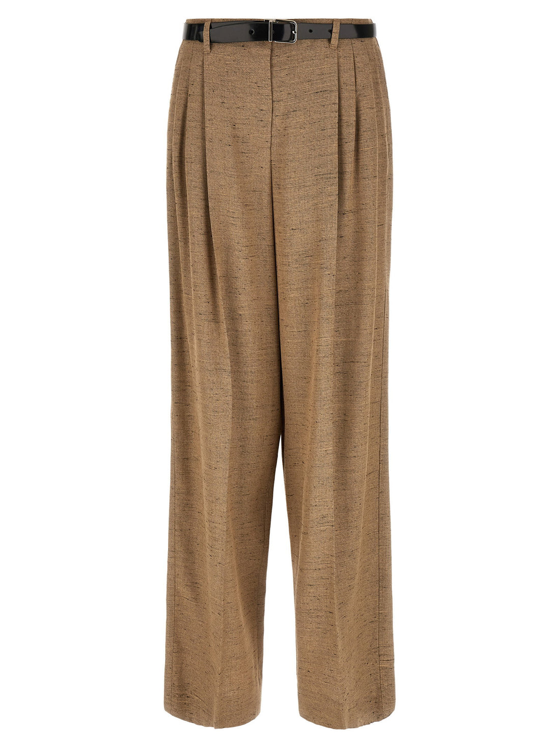 Dolce & Gabbana Tweed Effect Trousers Beige