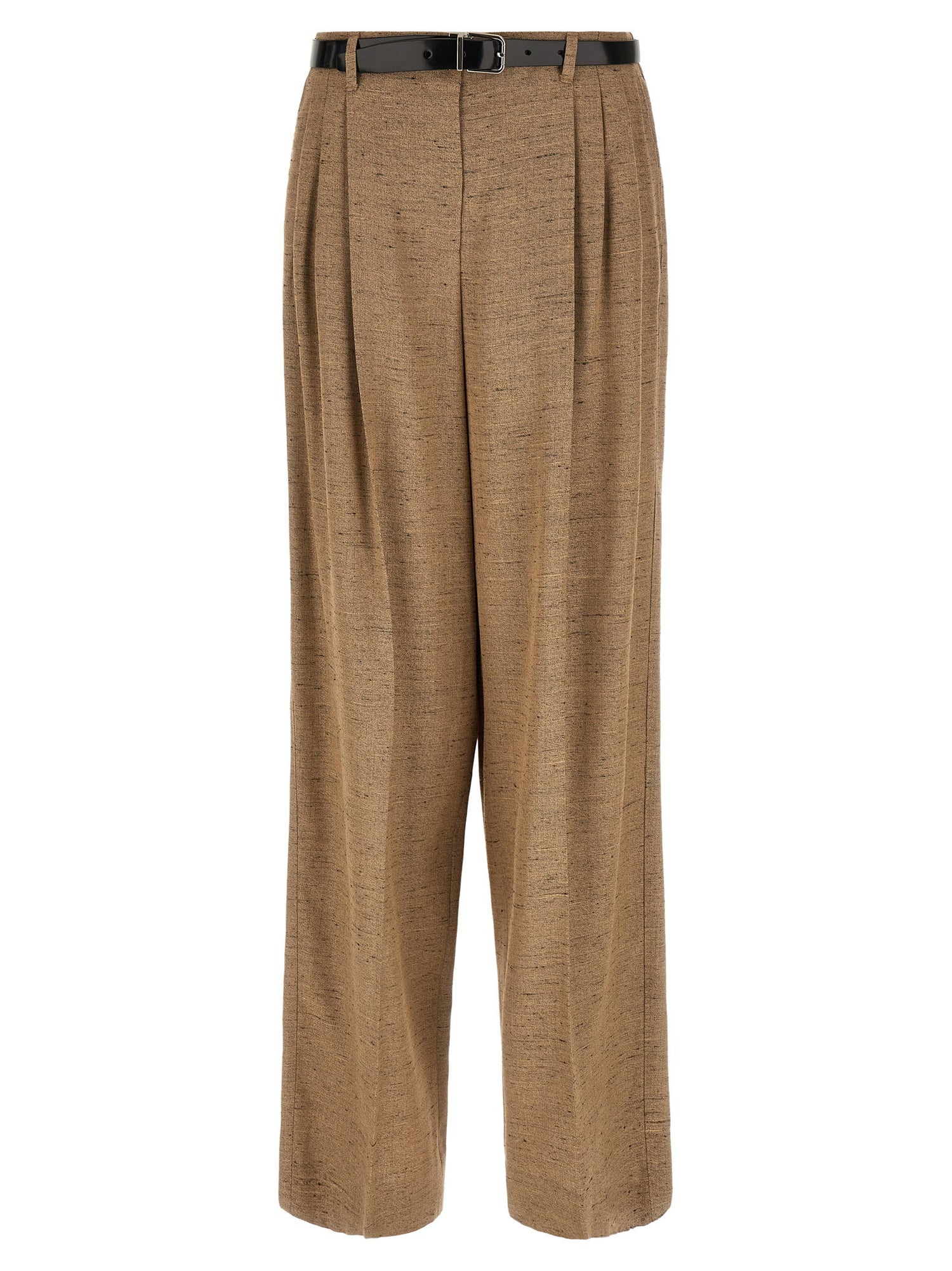 Dolce &amp; Gabbana Tweed Effect Trousers Beige