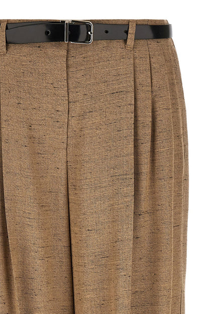 Dolce &amp; Gabbana Tweed Effect Trousers Beige