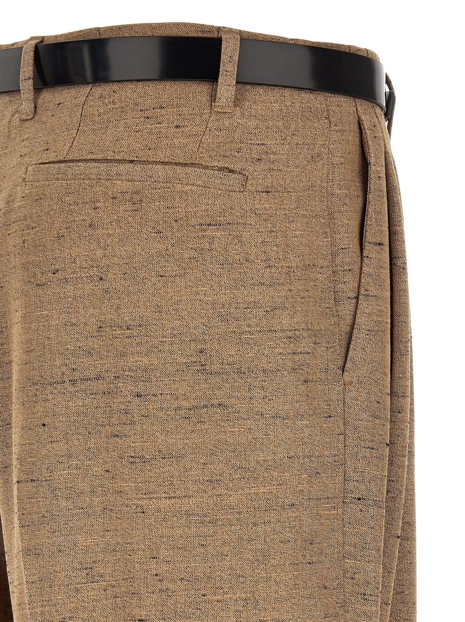 Dolce &amp; Gabbana Tweed Effect Trousers Beige