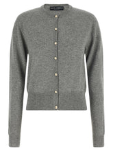 Dolce & Gabbana Logo Buttons Cardigan Gray
