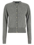Dolce & Gabbana Logo Buttons Cardigan Gray