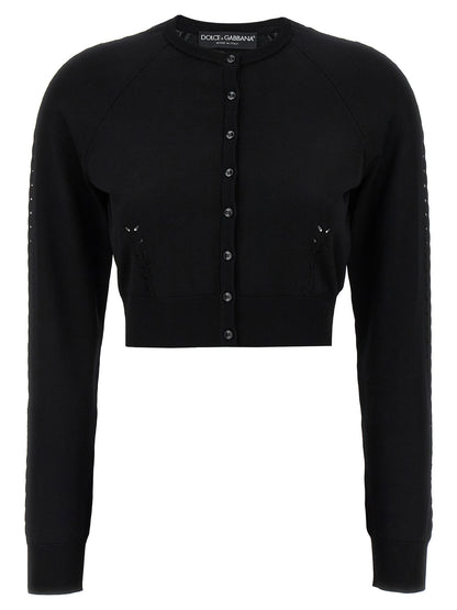 Dolce &amp; Gabbana Viscose Cardigan Black