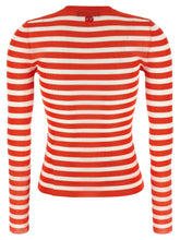 Dolce & Gabbana Striped Viscose Cardigan Orange