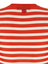 Dolce & Gabbana Striped Viscose Cardigan Orange
