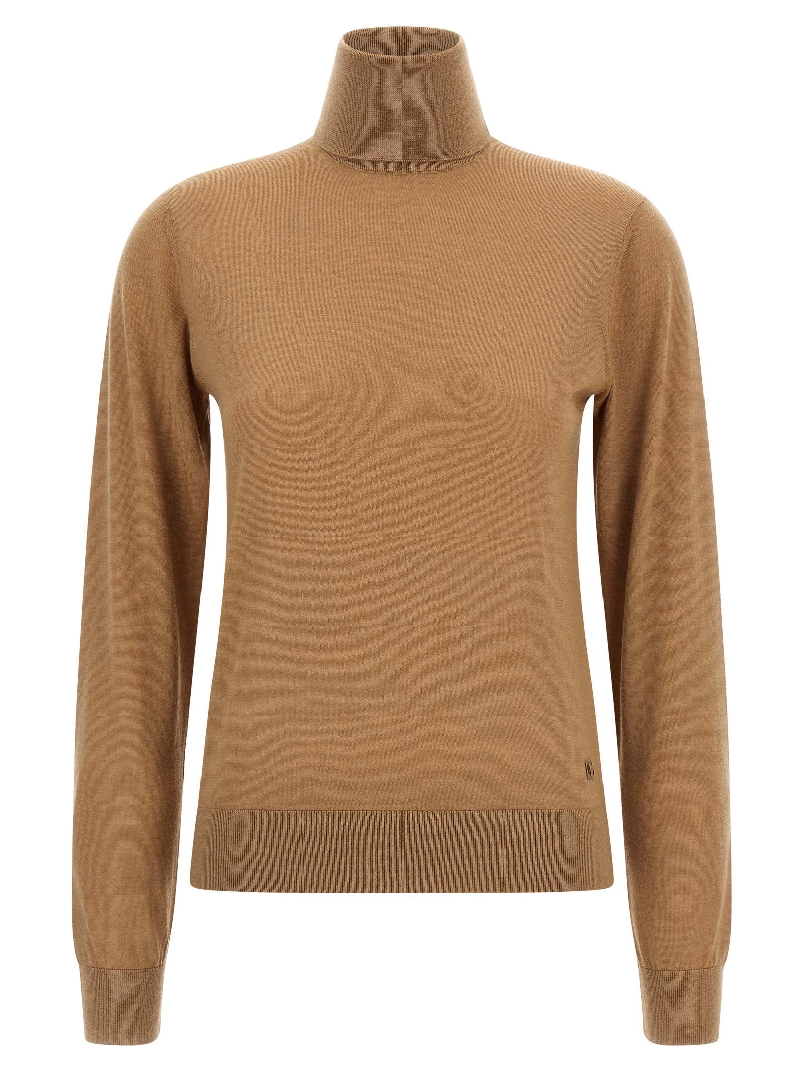 Dolce &amp; Gabbana Cashmere Turtleneck Sweater Beige