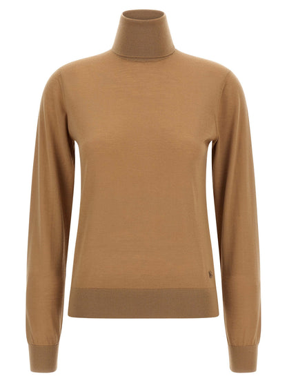 Dolce &amp; Gabbana Cashmere Turtleneck Sweater Beige