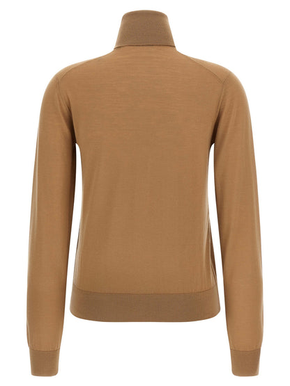Dolce &amp; Gabbana Cashmere Turtleneck Sweater Beige