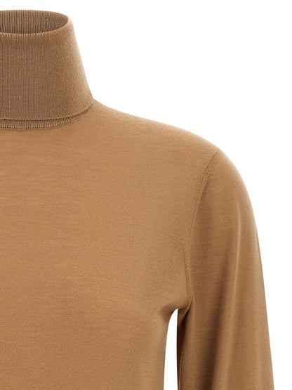 Dolce &amp; Gabbana Cashmere Turtleneck Sweater Beige