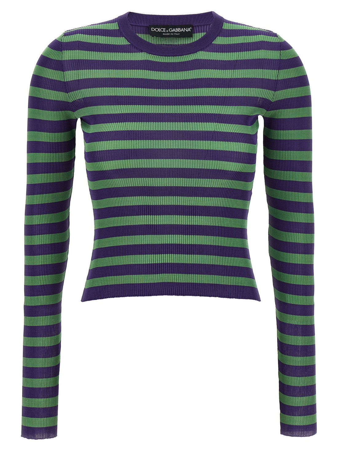 Dolce &amp; Gabbana Striped Viscose Sweater Multicolor