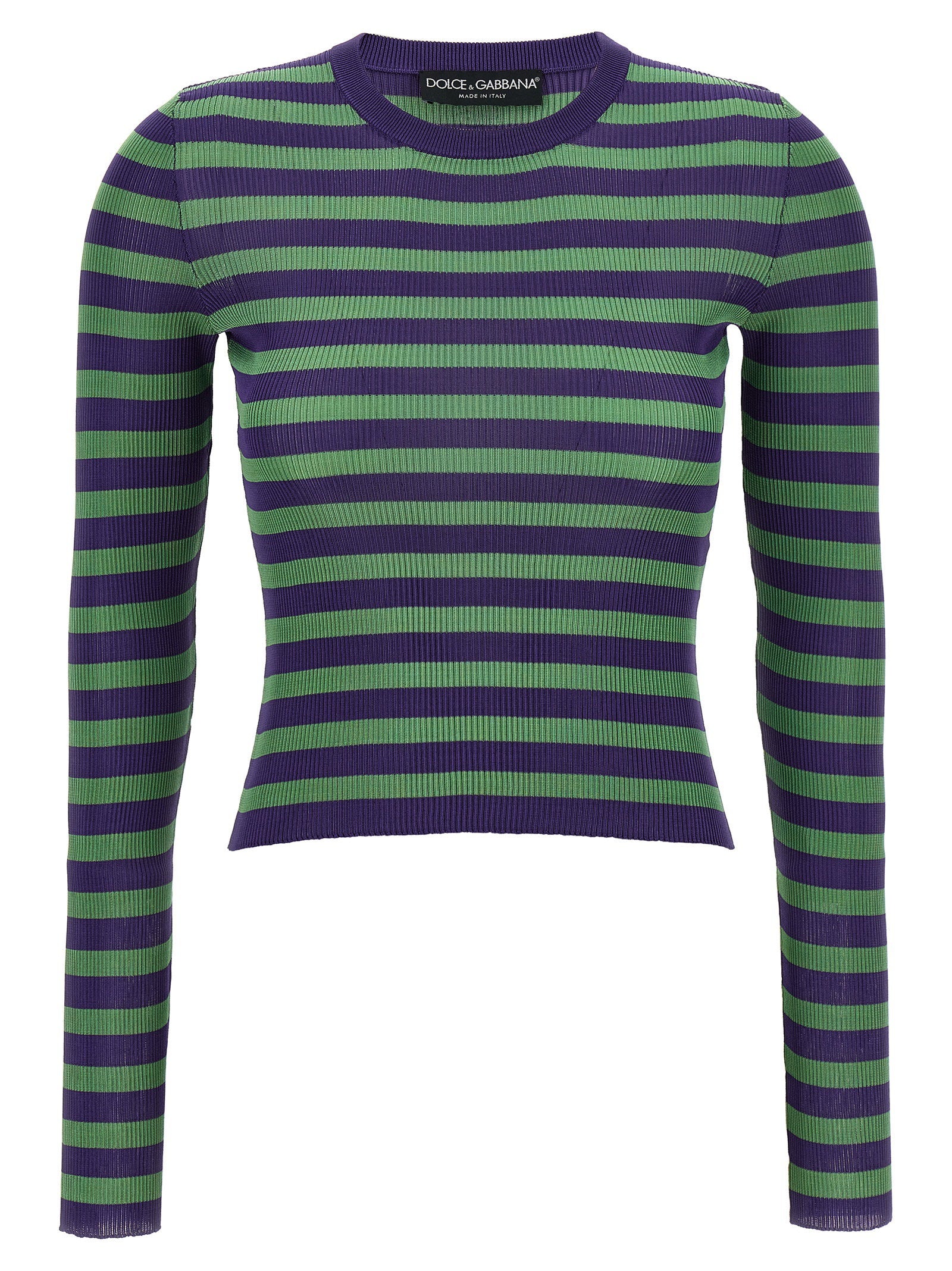 Dolce &amp; Gabbana Striped Viscose Sweater Multicolor