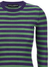 Dolce & Gabbana Striped Viscose Sweater Multicolor