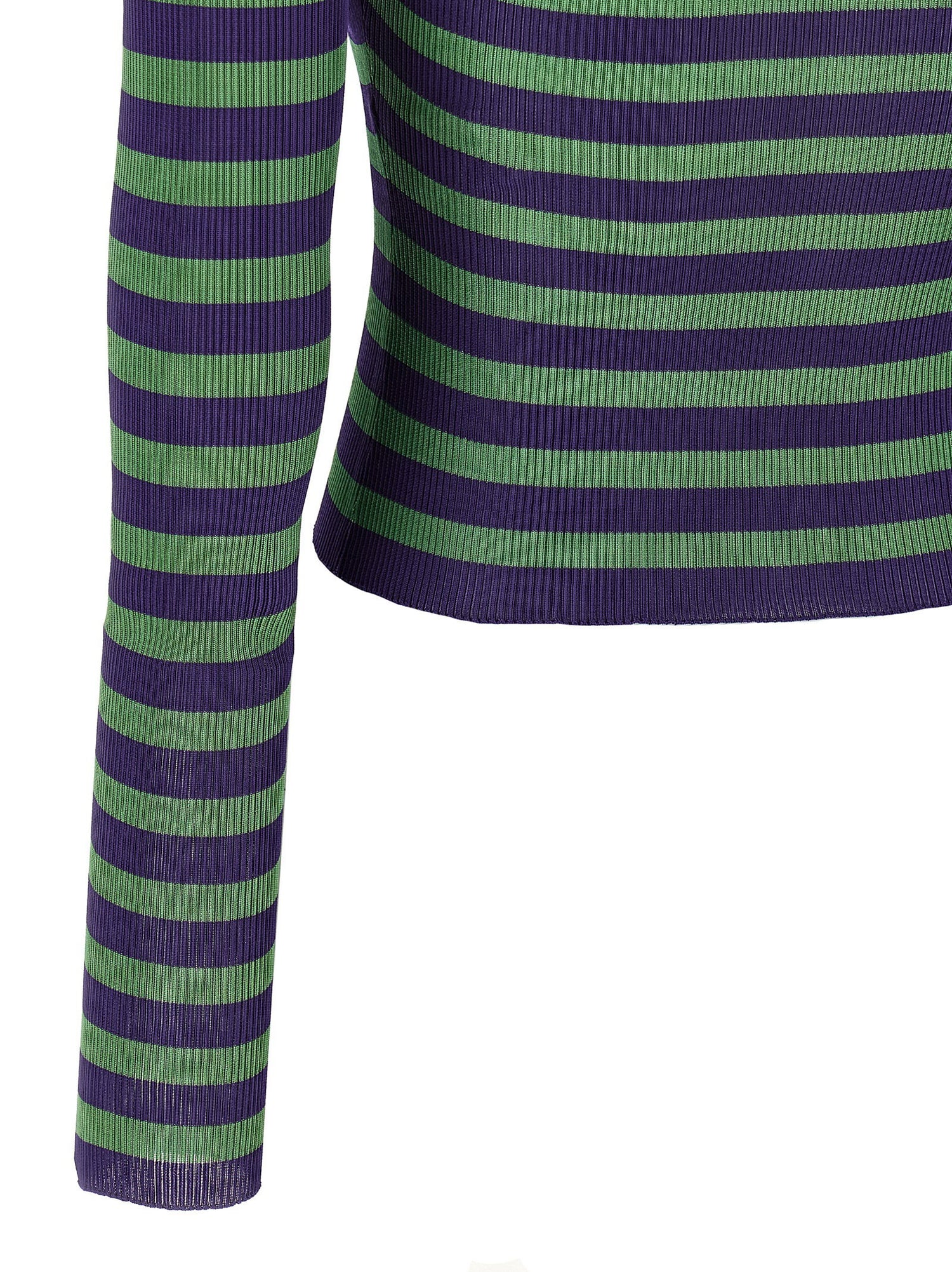 Dolce &amp; Gabbana Striped Viscose Sweater Multicolor
