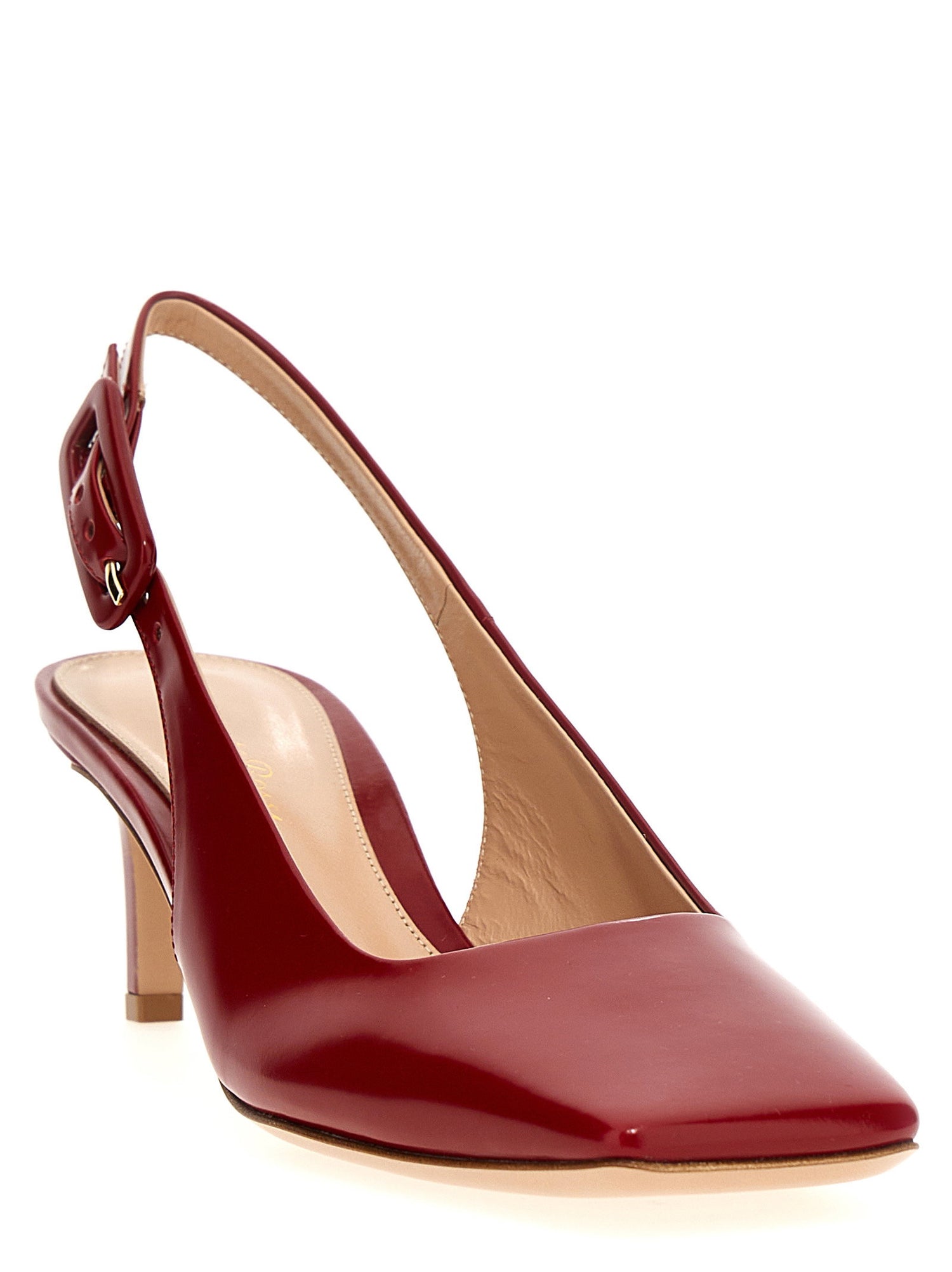 Gianvito Rossi Ric Slingbacks Red