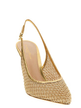 Gianvito Rossi Nikki Slingback Gold