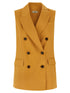 Herno Linen Vest Yellow
