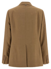 Herno Micro Sequin Blazer Beige