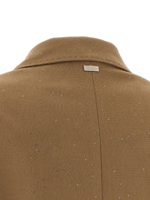 Herno Micro Sequin Blazer Beige