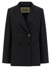 Herno Micro Sequin Blazer Black