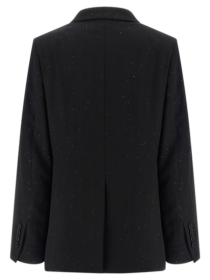 Herno Micro Sequin Blazer Black