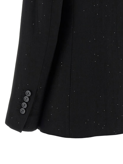 Herno Micro Sequin Blazer Black