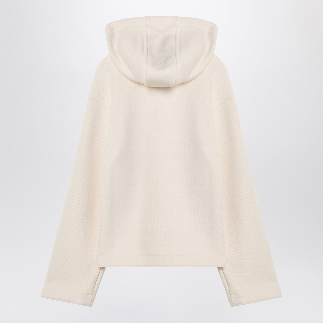 Max Mara White Cotton Logo Hoodie White