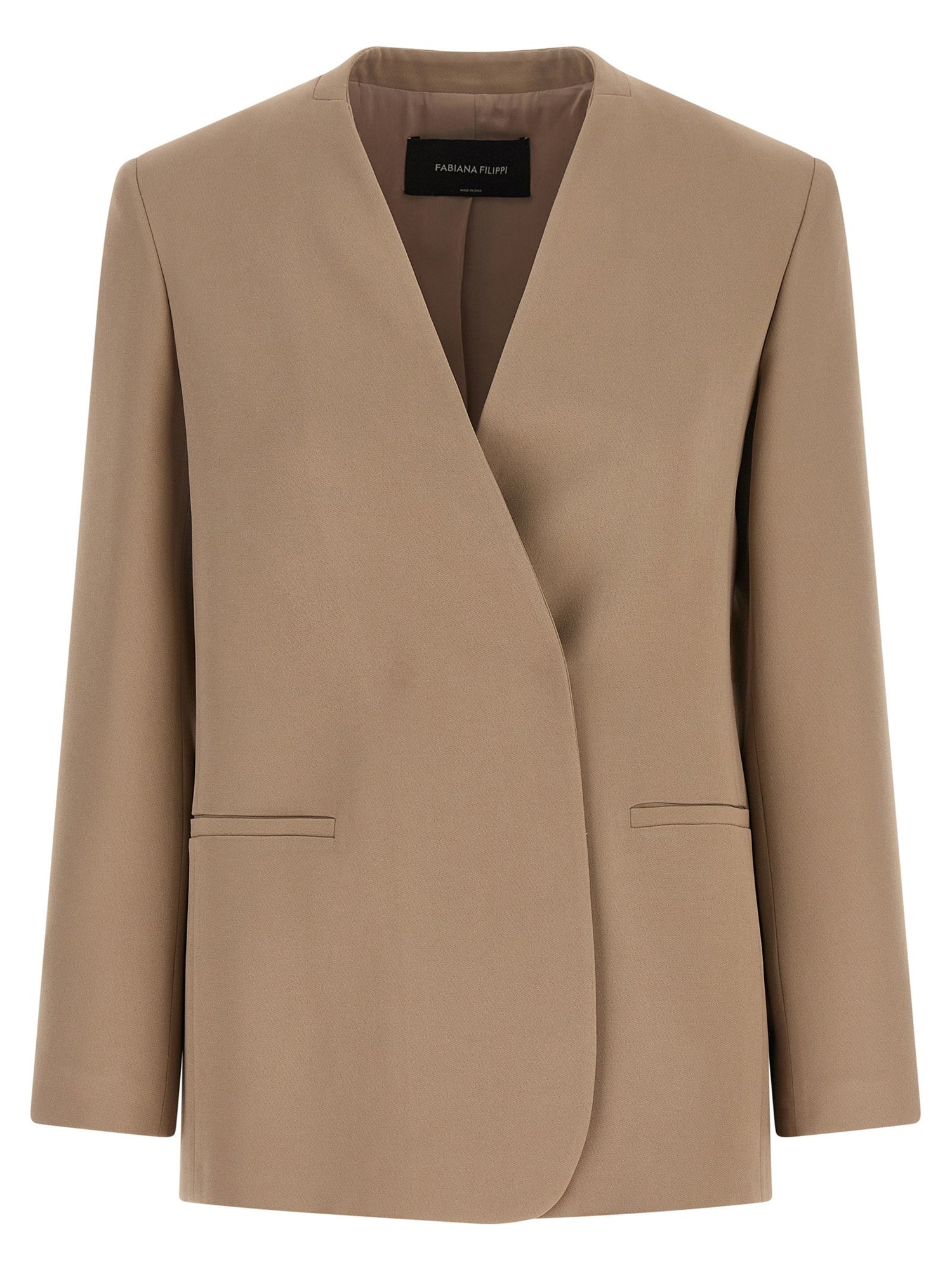 Fabiana Filippi Twill Blazer Beige