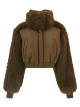 Fabiana Filippi Bi-material Short Jacket Green