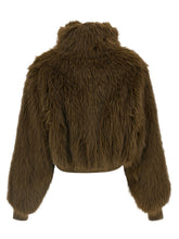 Fabiana Filippi Bi-material Short Jacket Green