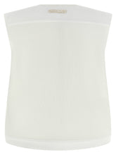 Fabiana Filippi Denim And Knit Vest White