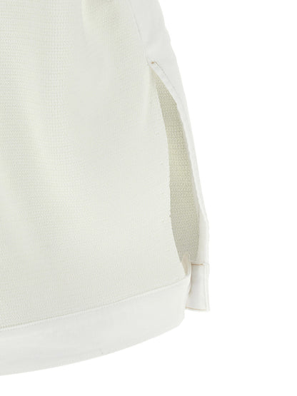 Fabiana Filippi Denim And Knit Vest White
