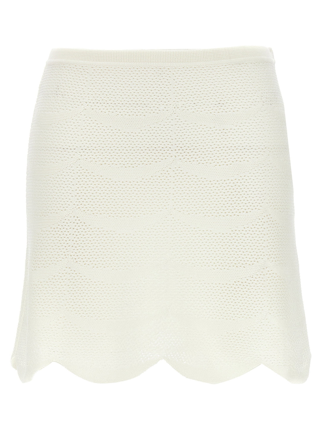 Tom Ford Crochet Mini Skirt White