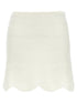Tom Ford Crochet Mini Skirt White