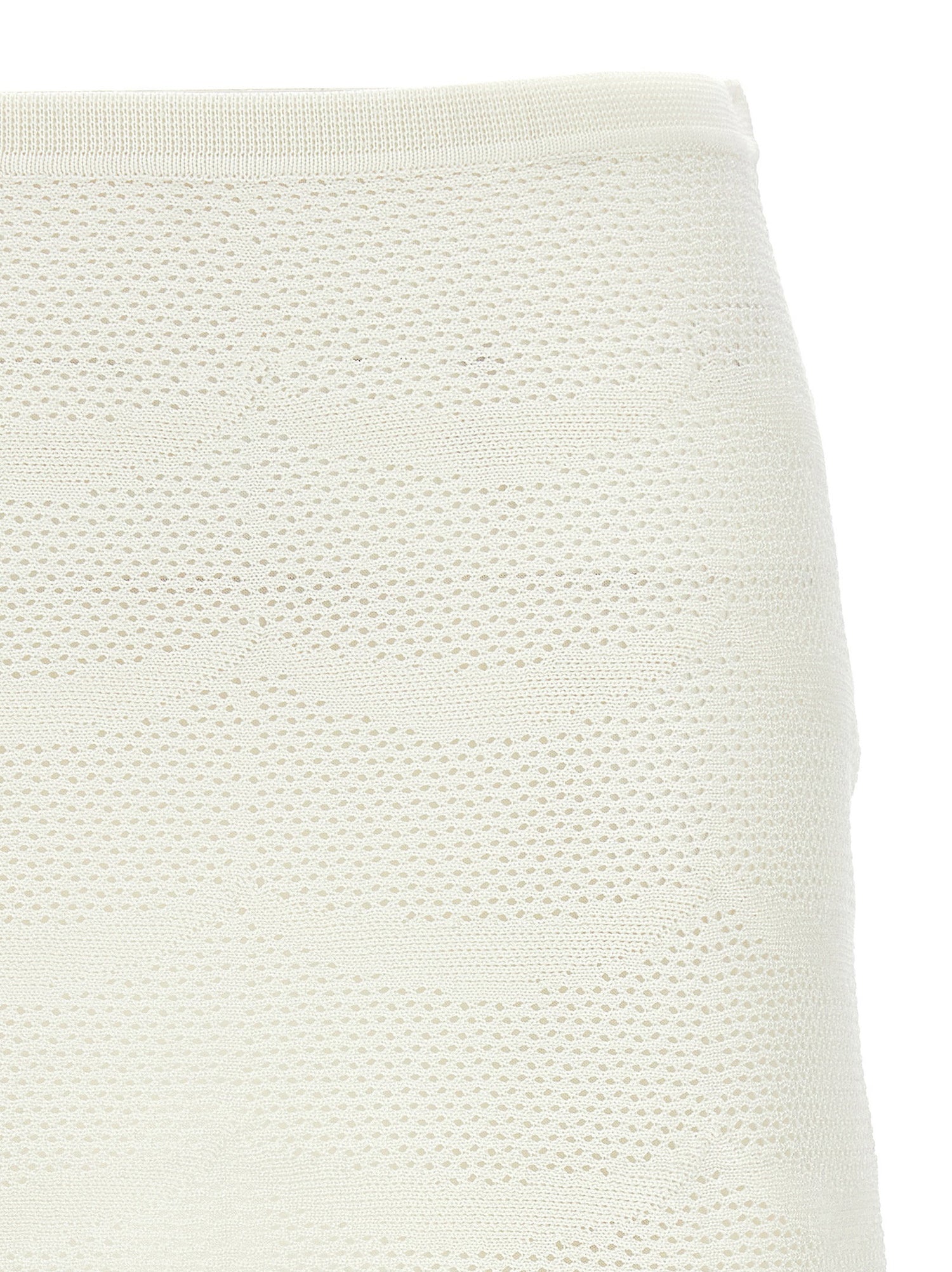 Tom Ford Crochet Mini Skirt White