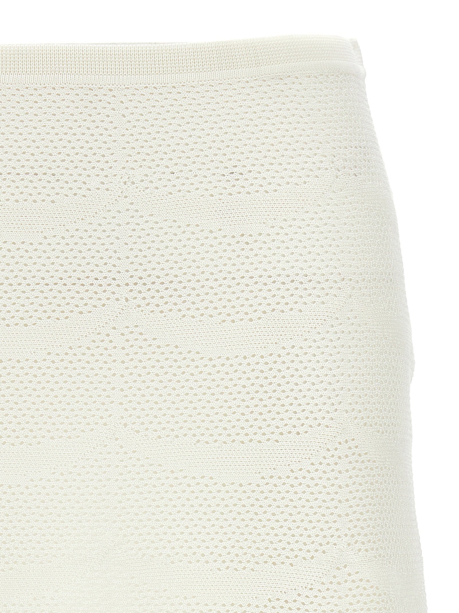 Tom Ford Crochet Mini Skirt White