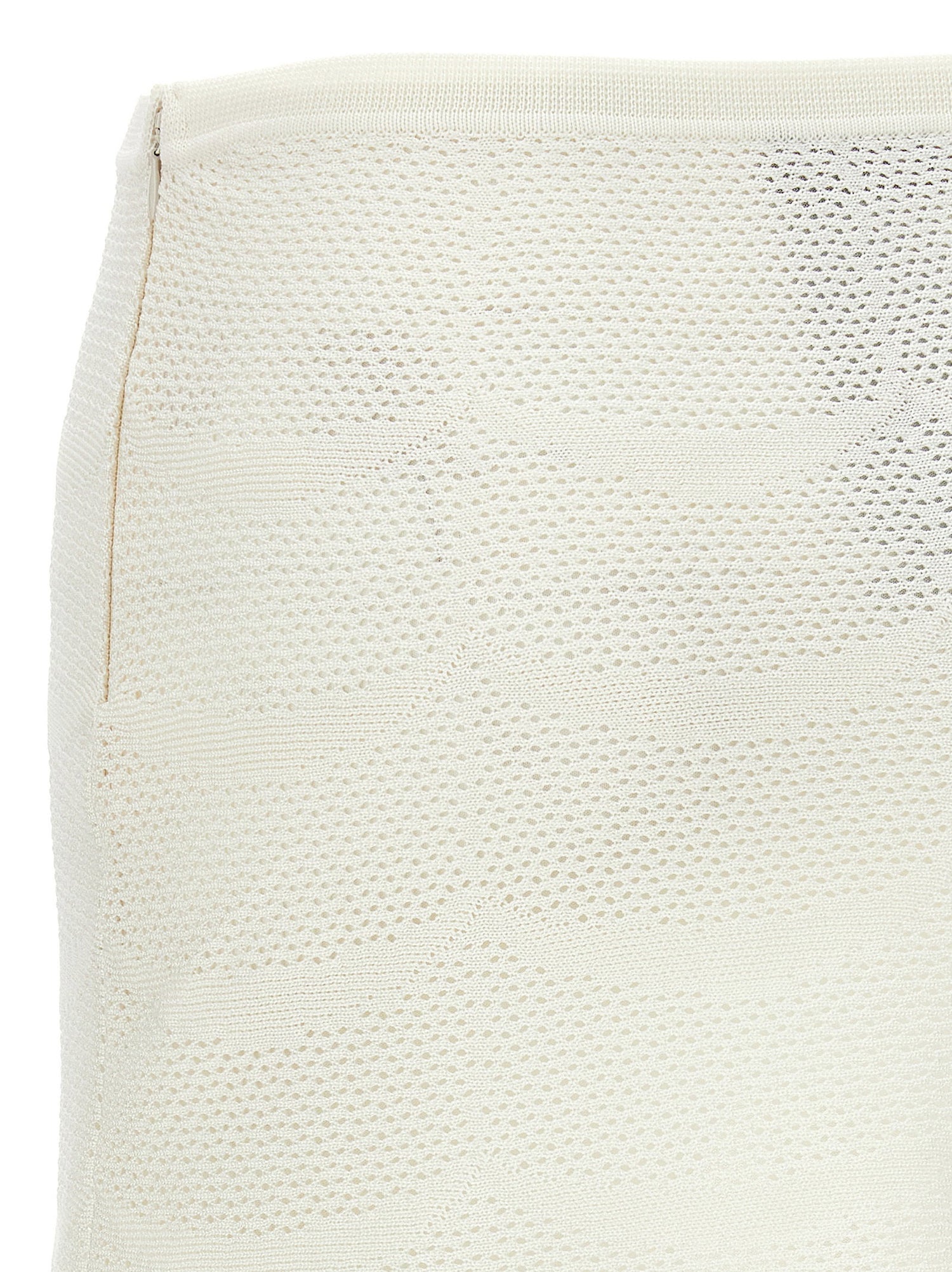Tom Ford Crochet Mini Skirt White
