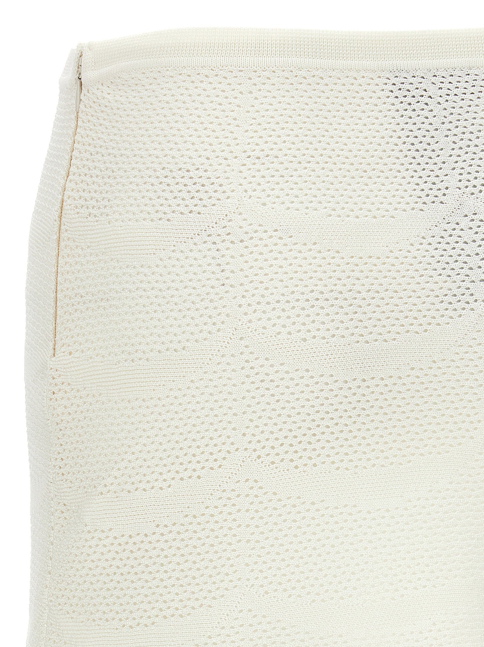 Tom Ford Crochet Mini Skirt White
