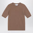Max Mara Hazelnut Wool Crew Neck Sweater Brown