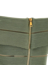 Balmain Off-the-shoulder Crop Top Green