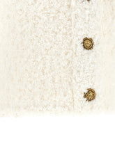 Balmain Cardigan Tweed Plumetis White