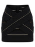 Balmain V-shaped Waist Skirt Black