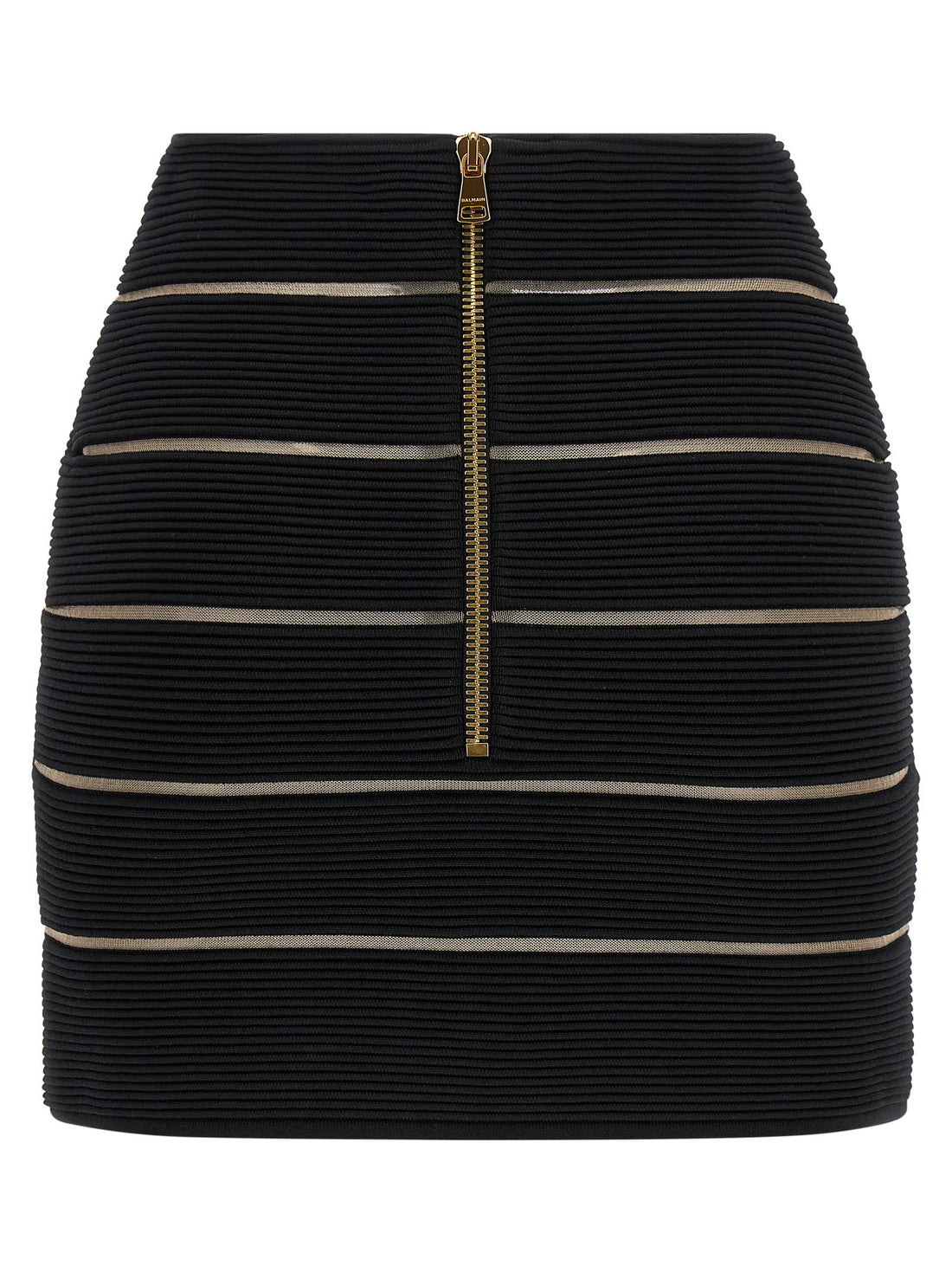Balmain V-shaped Waist Skirt Black