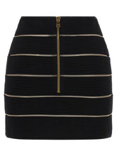 Balmain V-shaped Waist Skirt Black