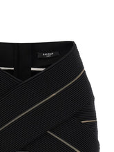 Balmain V-shaped Waist Skirt Black