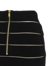 Balmain V-shaped Waist Skirt Black