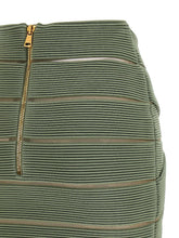 Balmain V-shaped Waist Skirt Green